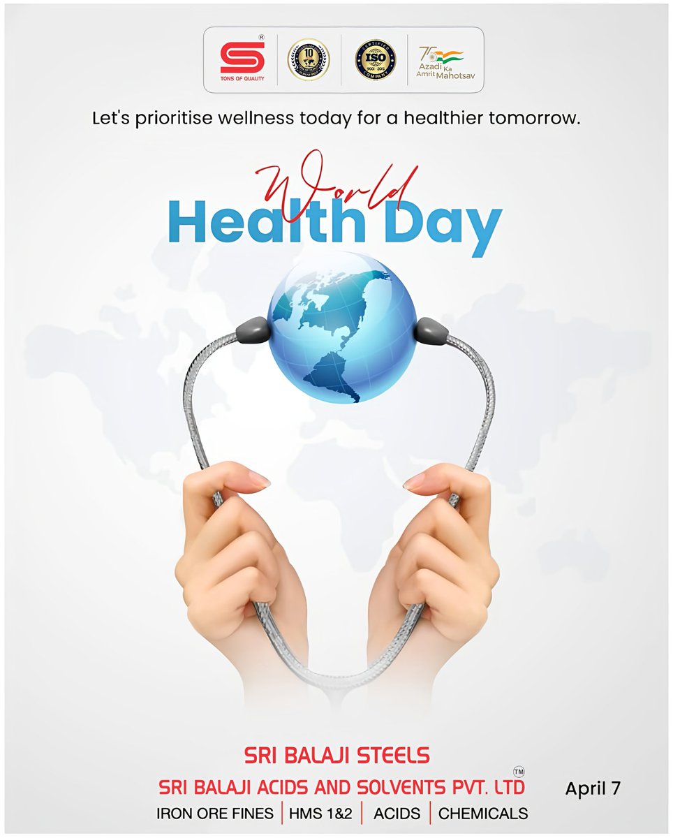 Let's build a healthier and stronger world together. Happy World Health Day!

#WorldHealthDay2024 #Strongerworld #healthandwellness