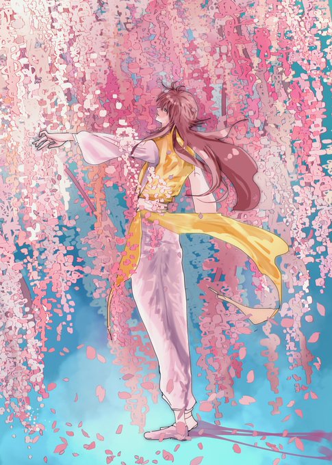 「petals wisteria」 illustration images(Latest)