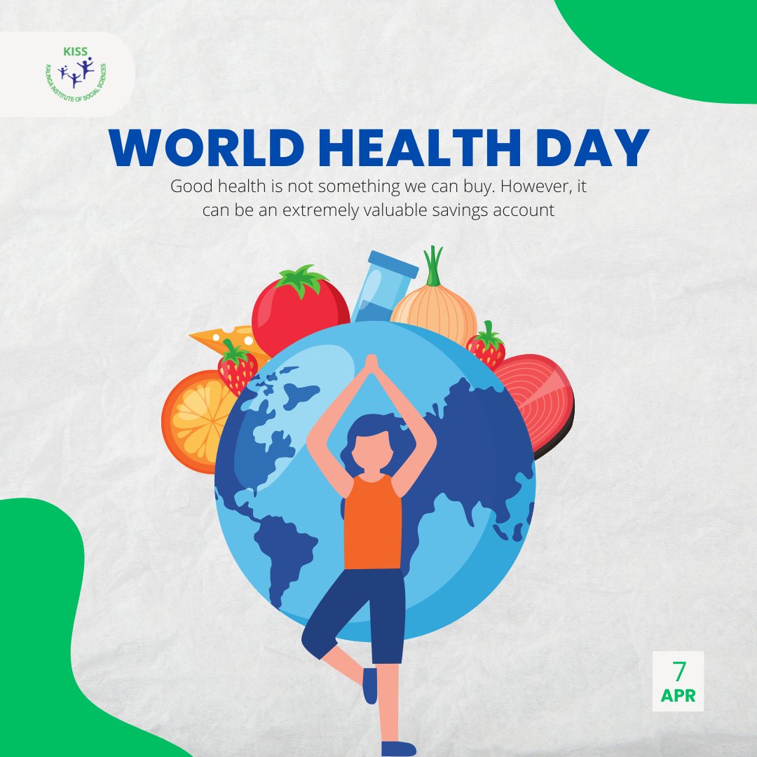 On World Health Day, #KISS extends warm wishes to all. Let’s unite in prioritizing health and well-being. Together, through awareness, support, and action, we can create healthier communities and a brighter tomorrow. #WorldHealthDay