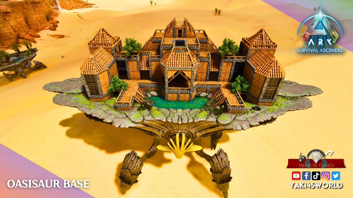 yaki45MG's tweet photo. Some screenshots of a new base, about the amazing Oasisaur, hope you like it
@survivetheark
If you want to build it, here's the video tutorial
https://t.co/29I8htzo5g
#playARK #ARKPhotoMode #ARKfanart #ASA #ArkSurvivalAscended #ARK #arkbase #arkoasisaur #oasisaur https://t.co/b9RnbPdJW3