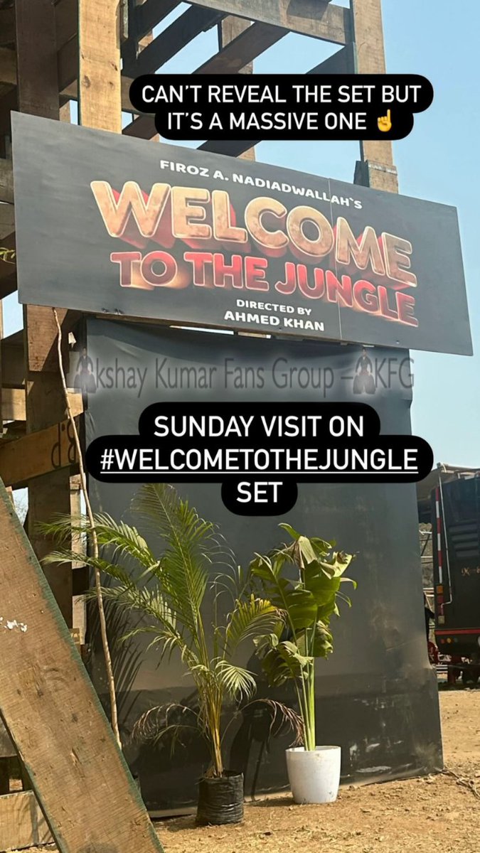 Set of #WelcomeToTheJungle 
#AkshayKumar𓃵