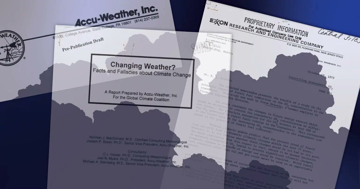 Big Oil Clouded the Science on Extreme Weather. Now It Faces a Reckoning. As more communities sue oil majors following climate disasters, a collection of evidence reveals industry’s efforts to deny the link between extreme weather & #climatechange. from: desmog.com/2024/04/02/glo…