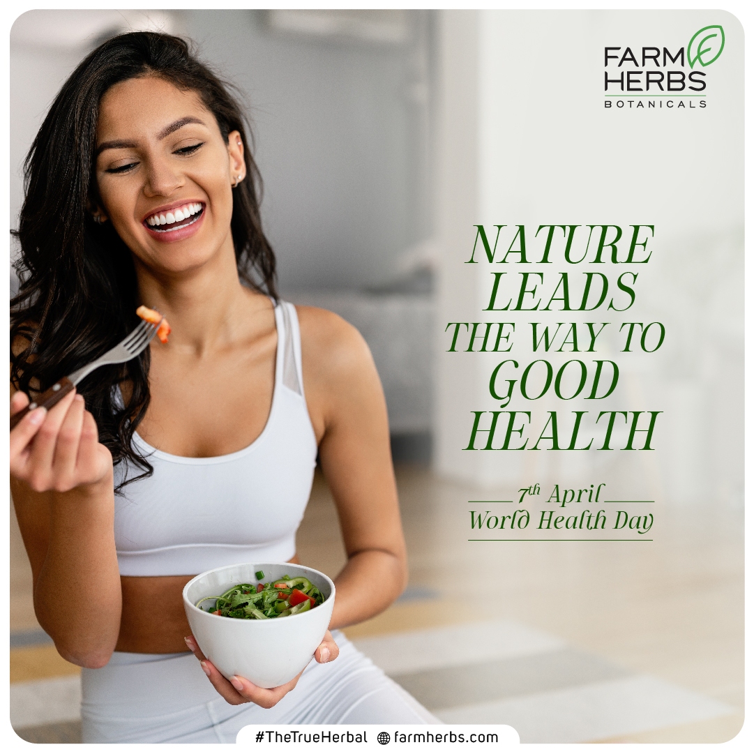 All good things in life begin with nature.🌿
#WorldHealthDay💚

#Farmherbs #TheTrueHerbal #BeautyandBabyCare #PlantBasedProducts #TrueNatural #Ayurveda