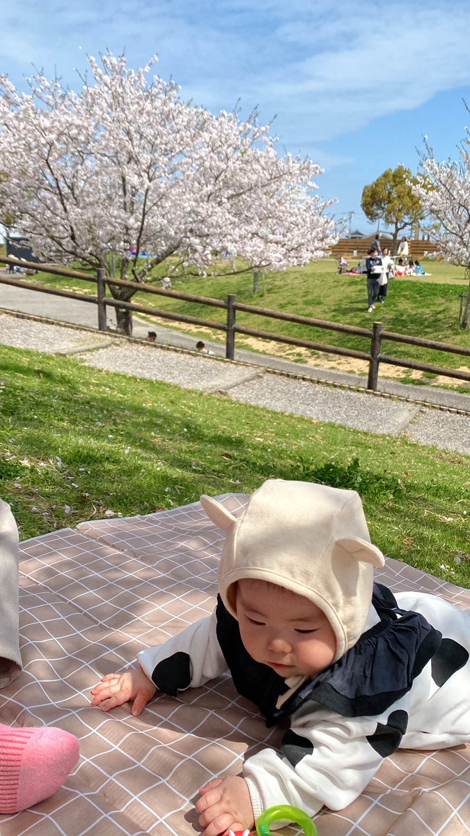 初めて3人で来れた🌸