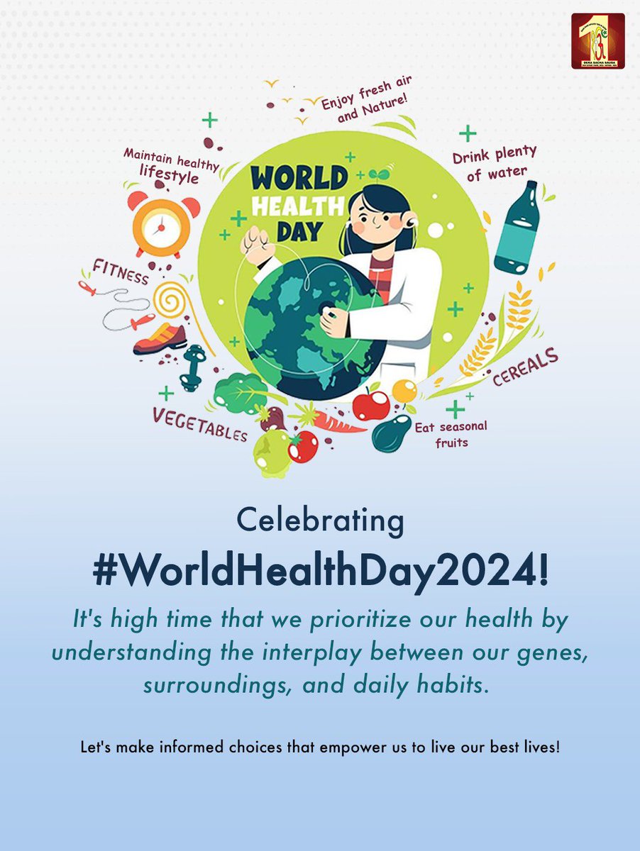 Good health results from balancing nutrition, physical activities, emotional regulation, positivity and accessibility to basic needs. From one end of the world to another, ensuring health is the basic right of every individual. This #WorldHealthDay, let's focus on factors that
