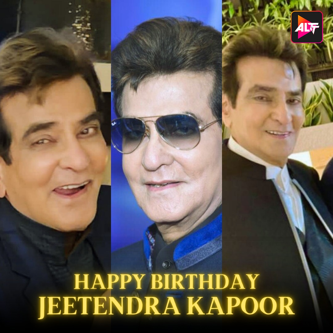 Wishing a very happy birthday to the evergreen Jeetendra Sir! ❤️ From his charismatic presence on screen to his remarkable contributions behind the scenes, his journey in Indian cinema has been nothing short of extraordinary. #altt #HapppyBirthdayJeetendraKapoor