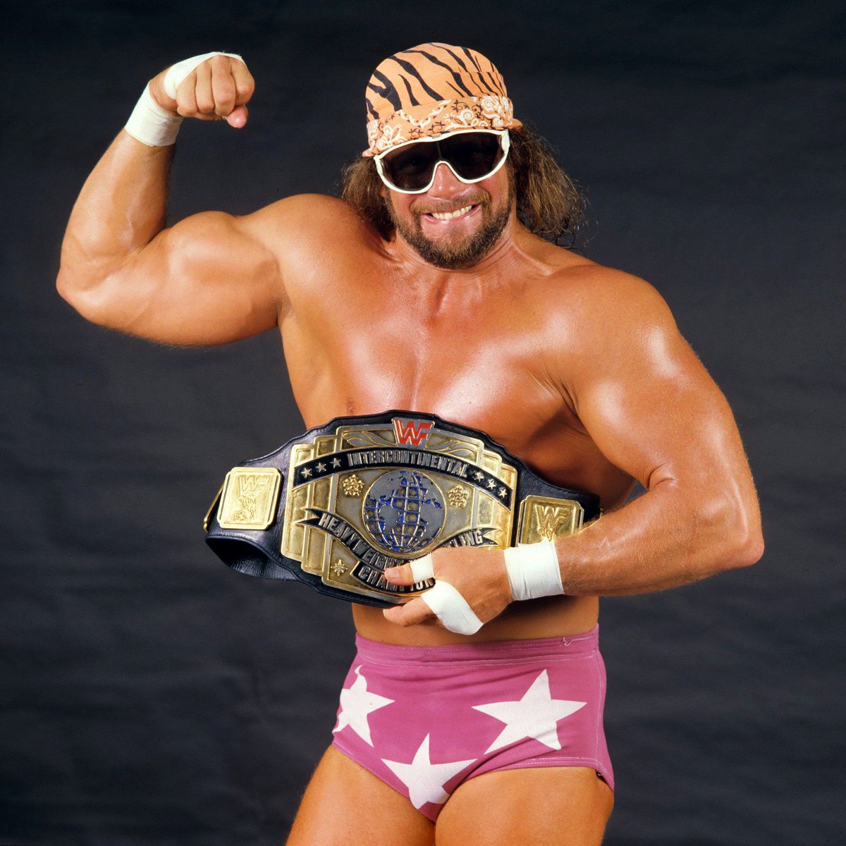 Intercontinental Champion of the day: 'Macho Man' Randy Savage - His Intercontinental title reign lasted 414 days from February 8, 1986 until March 29, 1987. 🏆 #WWF #WWE #Wrestling #RandySavage
