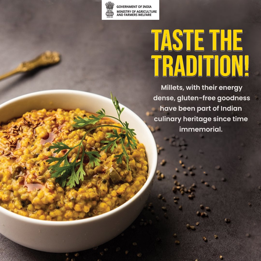 It’s Millet o’Clock! Time to savour the heritage #IYM2023 #ShreeAnna #millet