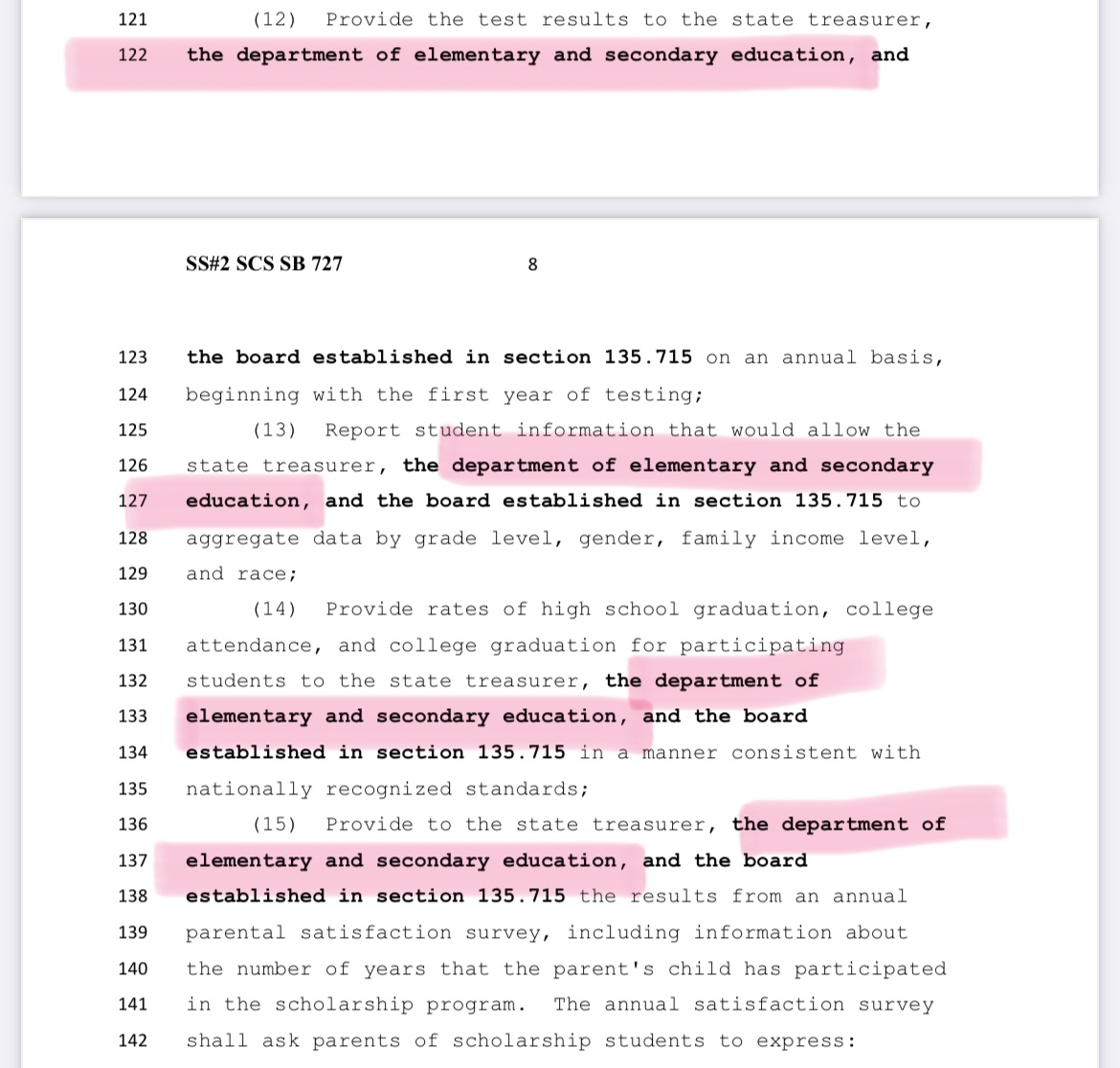 @DougRicheyMO In CD6, my source was a delegate there. I will triple check with them in the morning. Thank you for so humbly bringing your concerns to my attention. 

You may, however, need to amend SB727 if your goal is to rein in rather than expand DESE.