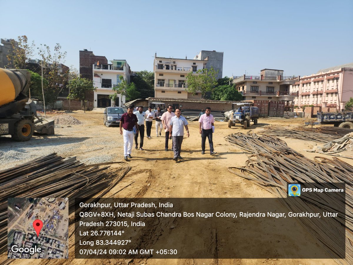DivisionUpjn's tweet photo. MD Sir, UPJN (Urban)
#Site_Visit 
#Gorakhpur_Works
#AMRUT_2.0 Projects https://t.co/xPGDB4ttKg