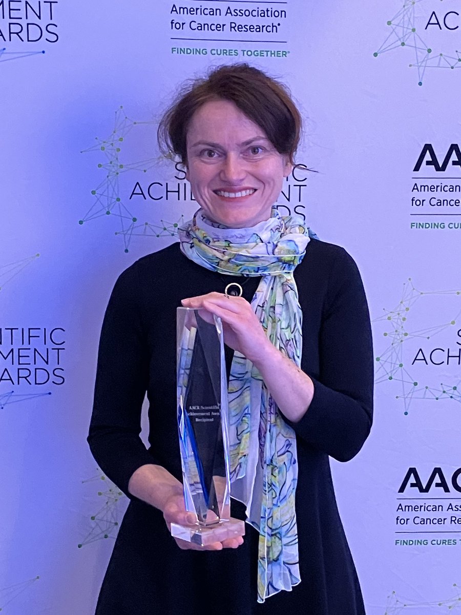 I am very honored to receive the #AACR Outstanding Achievement in Basic Cancer Research Award. Many thanks to all present & former members of my amazing team, our collaborators and all patients! Lectures Monday 5:30pm room 14 & Tuesday 8:55am plenary hall G/H.