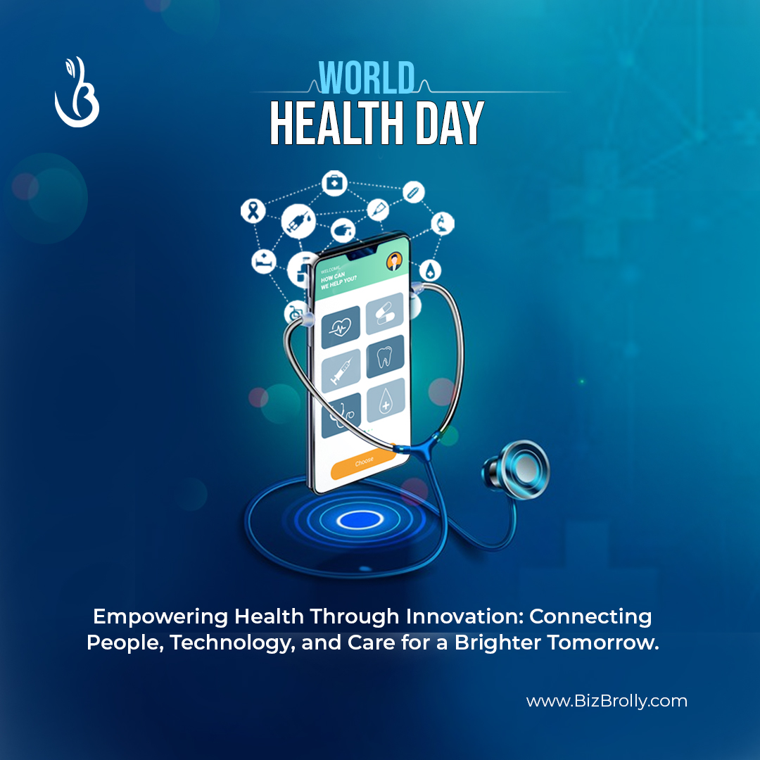 Empowering healthier lives with technology this #WorldHealthDay! 🌍💡 

At #BizBrollySolutions, we're committed to integrating innovative tech solutions to enhance healthcare accessibility and efficiency. Let's prioritize health today for a better tomorrow! 
.
.
#healthtech