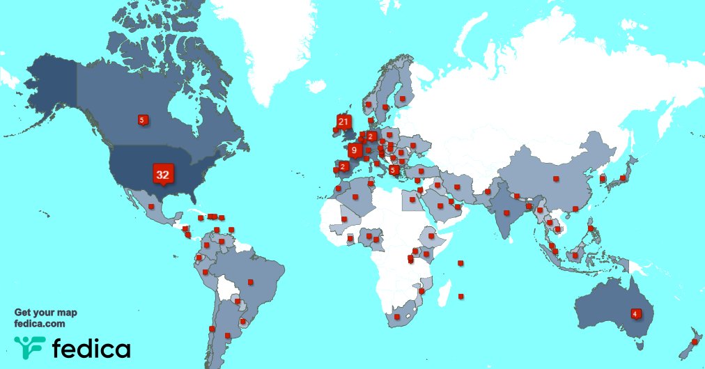 I have 4 new followers from UK., and more last week. See fedica.com/!meldcc