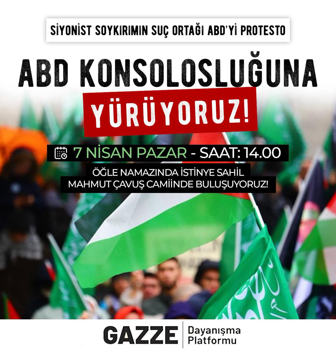 #Suriye’de yüzbinlerce insanın ölümüne ses çıkarmayanların #Gazze ajandası kirlidir.

#Hamas’a terör örgütü diyenleri görmeyenlerin atılmamış Katil Esed, Katil Apo, Katil TUSİAD, Kahrolsun Kemalizm sloganları var.

Dün #Suriye  Bugun #Gazze için Meydanlardayız