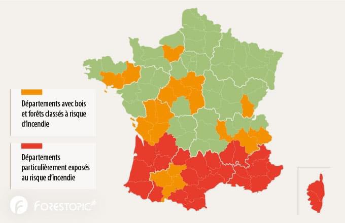 Près d’un département français sur deux visé par le risque d’incendie de forêt, selon un arrêté. 

#risques #FeuxDeForet #incendie #vegetation