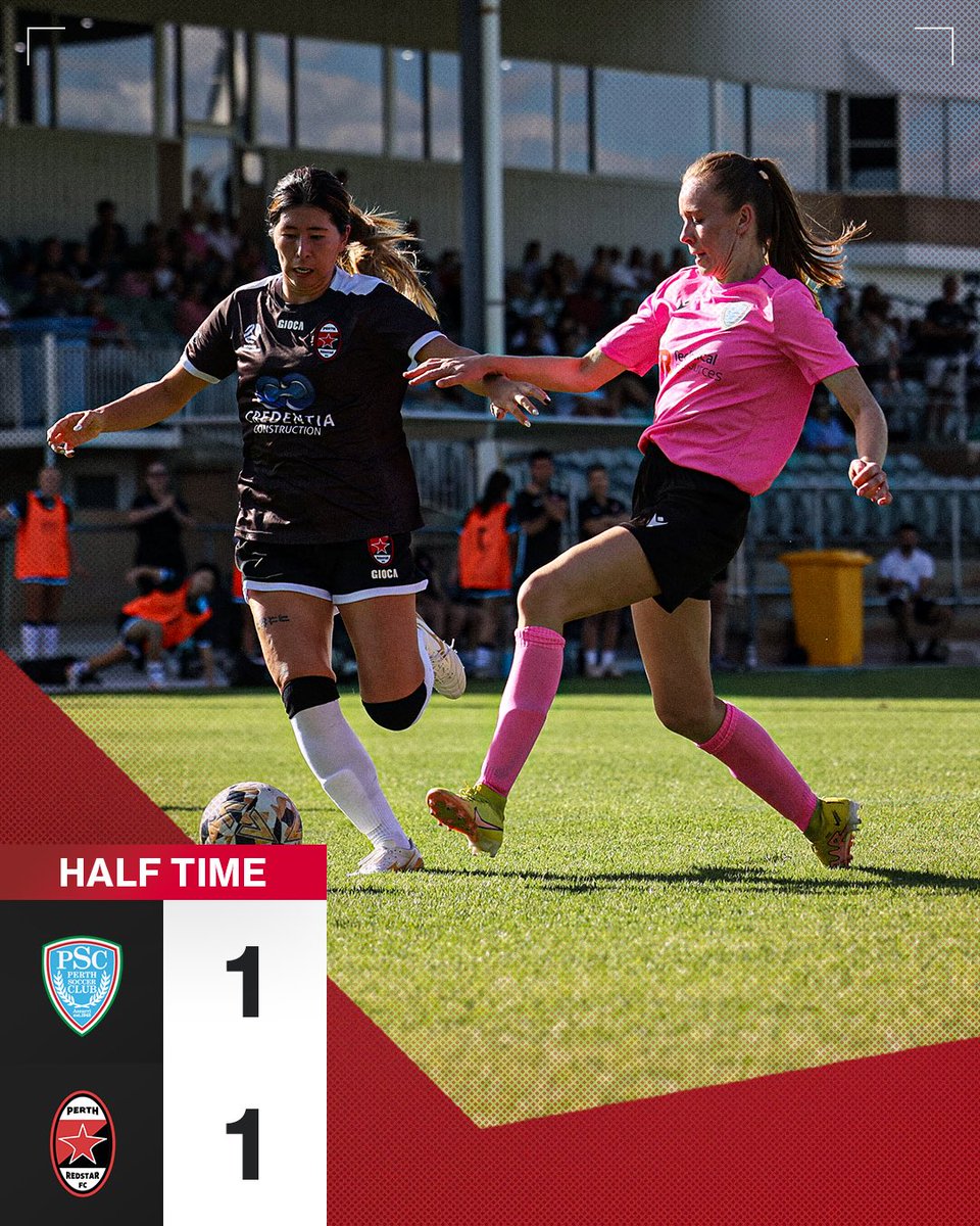 HT. 

Plenty of chances on both ends of the pitch, but score remains level heading into the second half.

#PRSFC