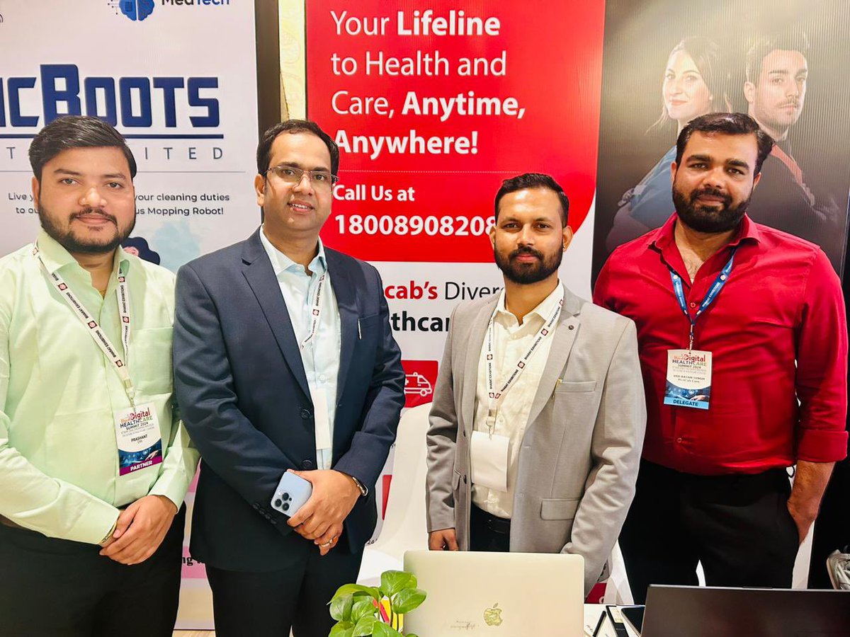 MedTechCoE's tweet photo. @arvindtw @stpiindia @amit_bansal03 @s_subodh @prvdwivedi @kshyam2 @STPILucknow @dite_up @GoI_MeitY Exciting glimpse from Bharat Digital Healthcare Summit 2024 in New Delhi! Witnessed the innovative MedTech CoE startup M/S Medcab Care Pvt Ltd showcasing their groundbreaking medcab ambulance services.@arvindtw @stpiindia @amit_bansal03 https://t.co/zdbh9Xb5xz