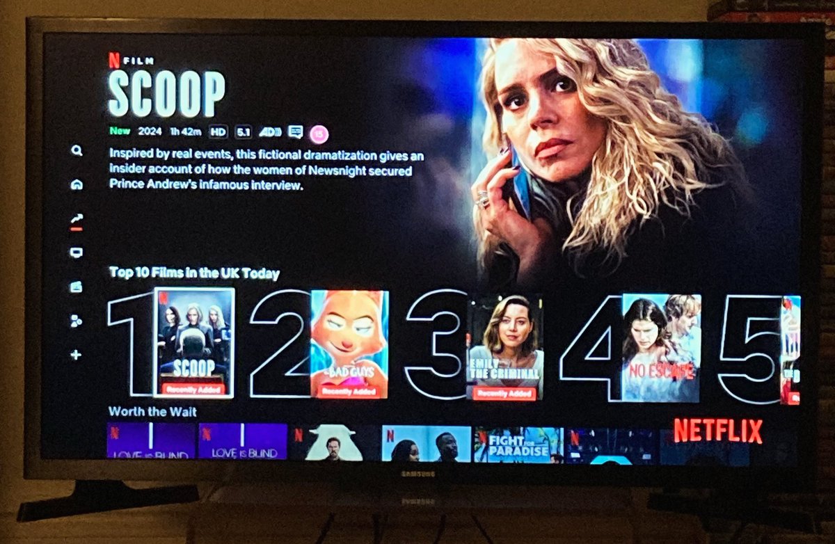 Omgggggg 

Scoop is number one film in the UK today!

Thank you all so much for watching ❤️

<a href="/netflix/">Netflix</a> <a href="/NetflixUK/">Netflix UK & Ireland</a> ❤️