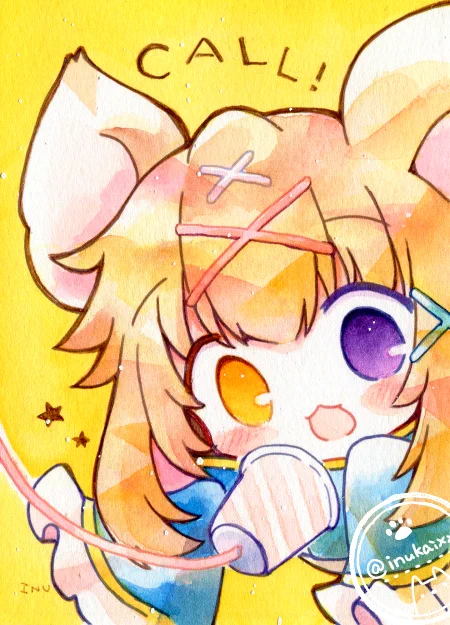 #対になってる絵をあげるふたごの眠り鼠たち。 