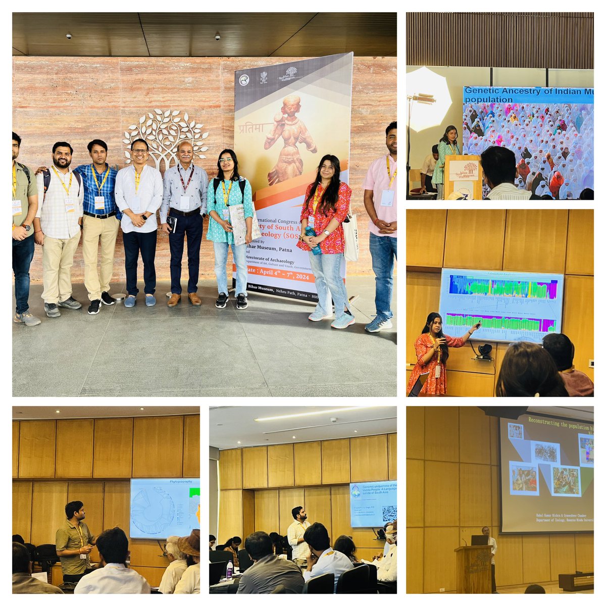 The members of #GyanLab showcased their expertise with six impactful oral presentations at the #SOSAA 2024 International Congress. Their contributions were well-received and left a lasting impression on the audience. #PatnaMuseum #Archaeogenetics