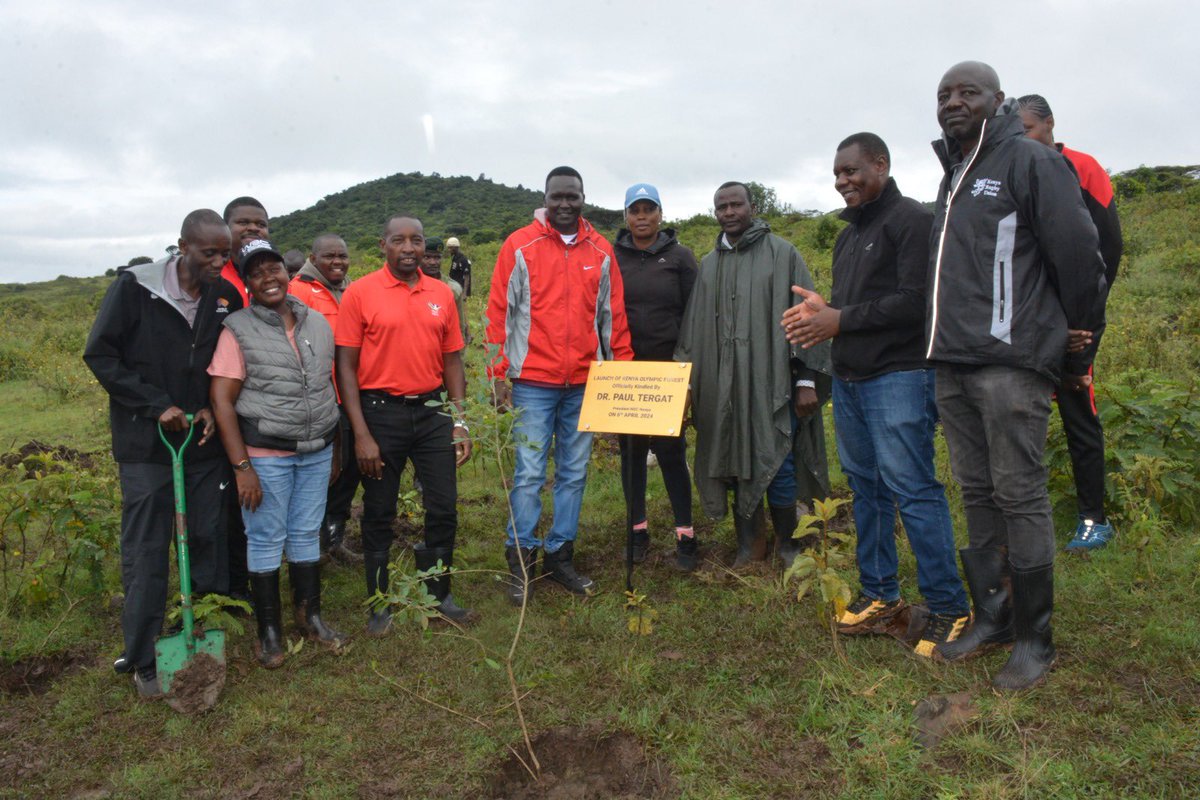 AK, @SeI_Africa and @TeamKenya, on Saturday (April 6, 2024) marked the @UNEP International Day of Sports for Development and Peace 2024, by planting trees at Ngong Forest, the initiative aimed at creating greener environment for sports. #IDSDP2024 #SustainabilityInSports