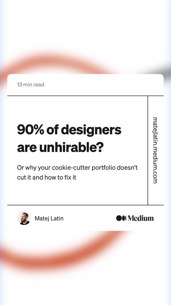 Just read an insightful article on [topic]. What’s your take on this? #UXReads
uxdesign.cc/90-of-designer…