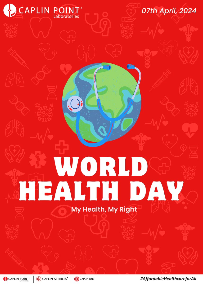 As we celebrate World Health Day, let’s prioritize our well-being and encourage one another to lead healthier lives.

#caplinpointlaboratories #caplinpoint #caplinsteriles #caplinonelabs #caplinone #sterilemanufacturing #pharmamanufacturing #injectables #formulations #RandD
