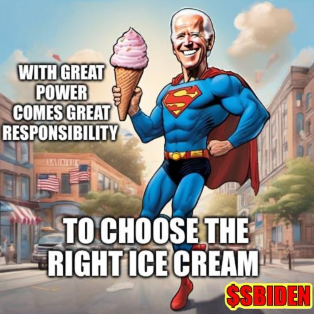 It's Saturday night and clearly <a href="/SuperBidenETH/">Super Biden</a> is craving something sweet.

$sbiden 
0xB3cF9f0c00050774724e234f5188311C58a8baEE

#smashthatlike #memecoin #shillme #depending #Maga #superbiden #Elections2024