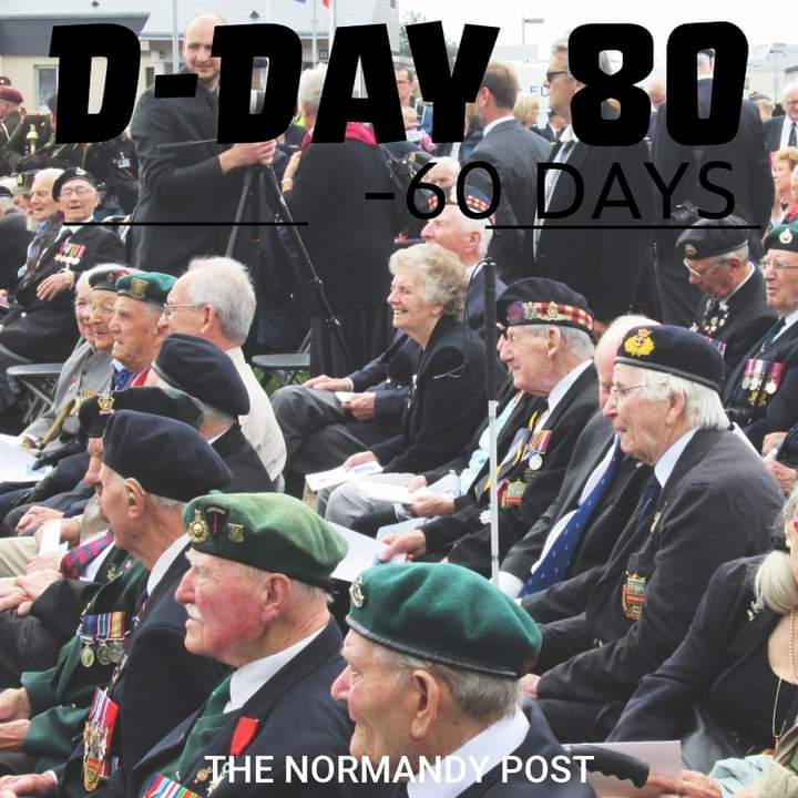 60 days until the 80th anniversary of D-Day.

#DDay 
#DDay80  
#wewillrememberthem