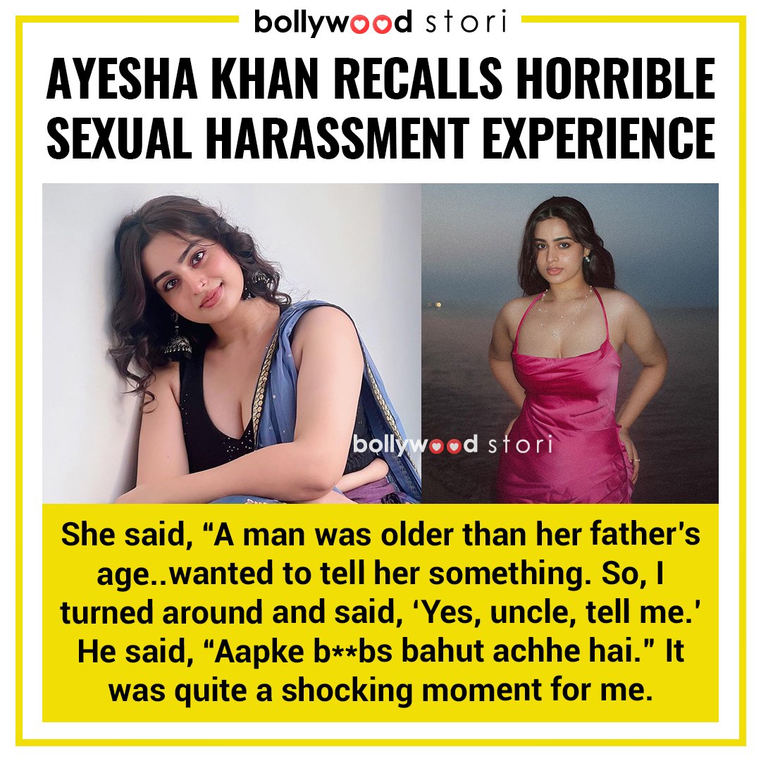 Ayesha Khan recalls horrible sexual harassment experience by an elderly man 😲😲

Follow @bollywoodstori 😎
.
.
#bollywoodstori #ayeshakhan #bb17 #bollywoodnews #munawarfaruqui #salmankhan #biggboss17 #shocking #bollywoodmovies #bollywoodupdates #bollywoodgossip #bollywoodstyle