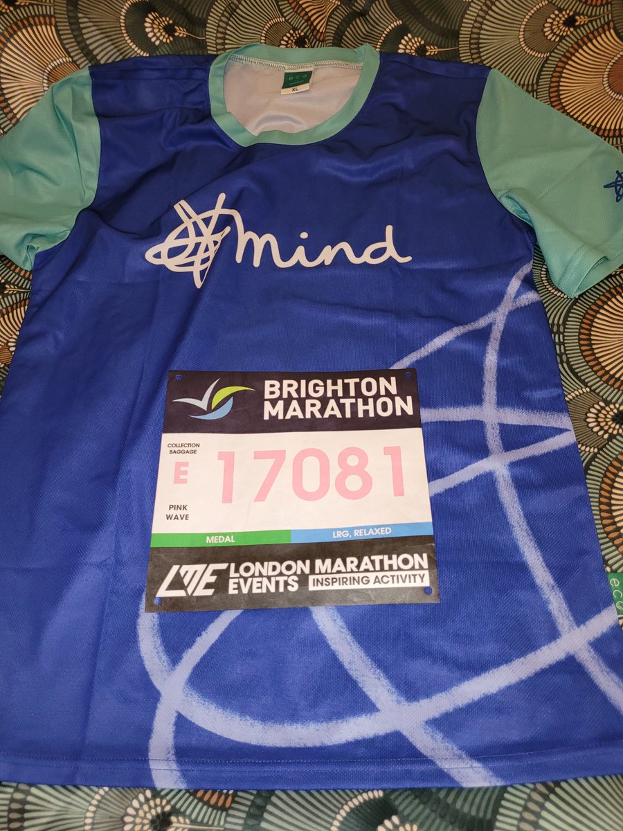 It's the day of the big @BrightonMarathn race thingy....you've already helped me smash my fundraising target for @MindCharity (which I'm genuinely stunned by), but still loads time left to see how high we can get this.....link in replies 💙🙏
