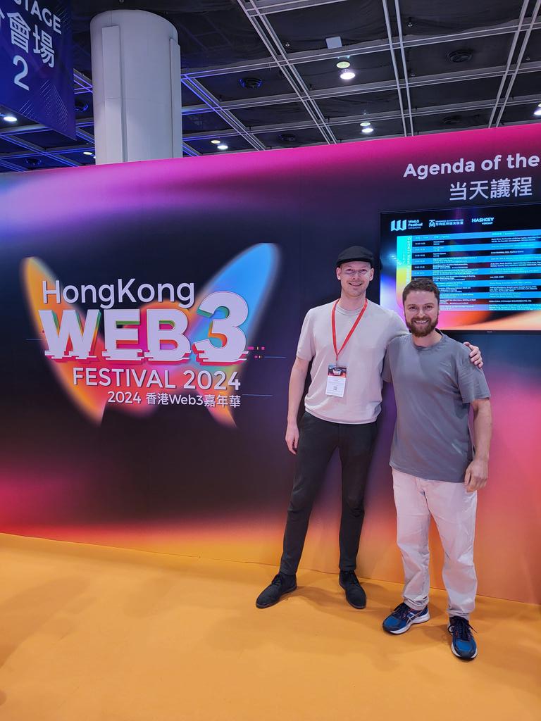 Web3 Festival Hong Kong Our very own @ElingsDayon is ready for the DeEnergy/#DePIN panel in about an hour! Met up with our former colleague and present CTO of @penomoprotocol, @SaschaKubisch who's on the stage with us 🎊