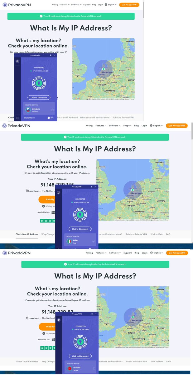exoticatom's tweet photo. @vpncompare @privadovpn #privadoVPN #useless,   Geo location doesn't work, dont wast your time. https://t.co/VVhsRpuejO