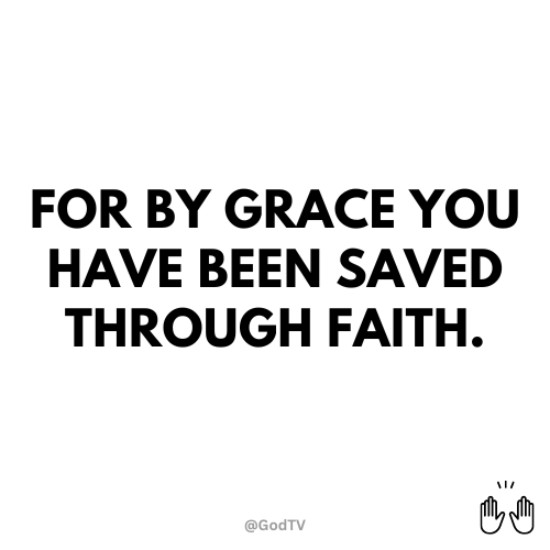 For by grace you have been saved through faith. #Amen #Christ #GodTV watch.god.tv