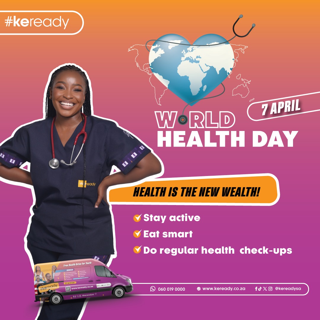🌍 Happy World Health Day! Let's celebrate our well-being and prioritize self-care today and every day. Remember to nourish your body, mind, and soul - you deserve it! 💪🏼💙 #keready #WorldHealthDay #SelfCareSunday #HealthyLiving