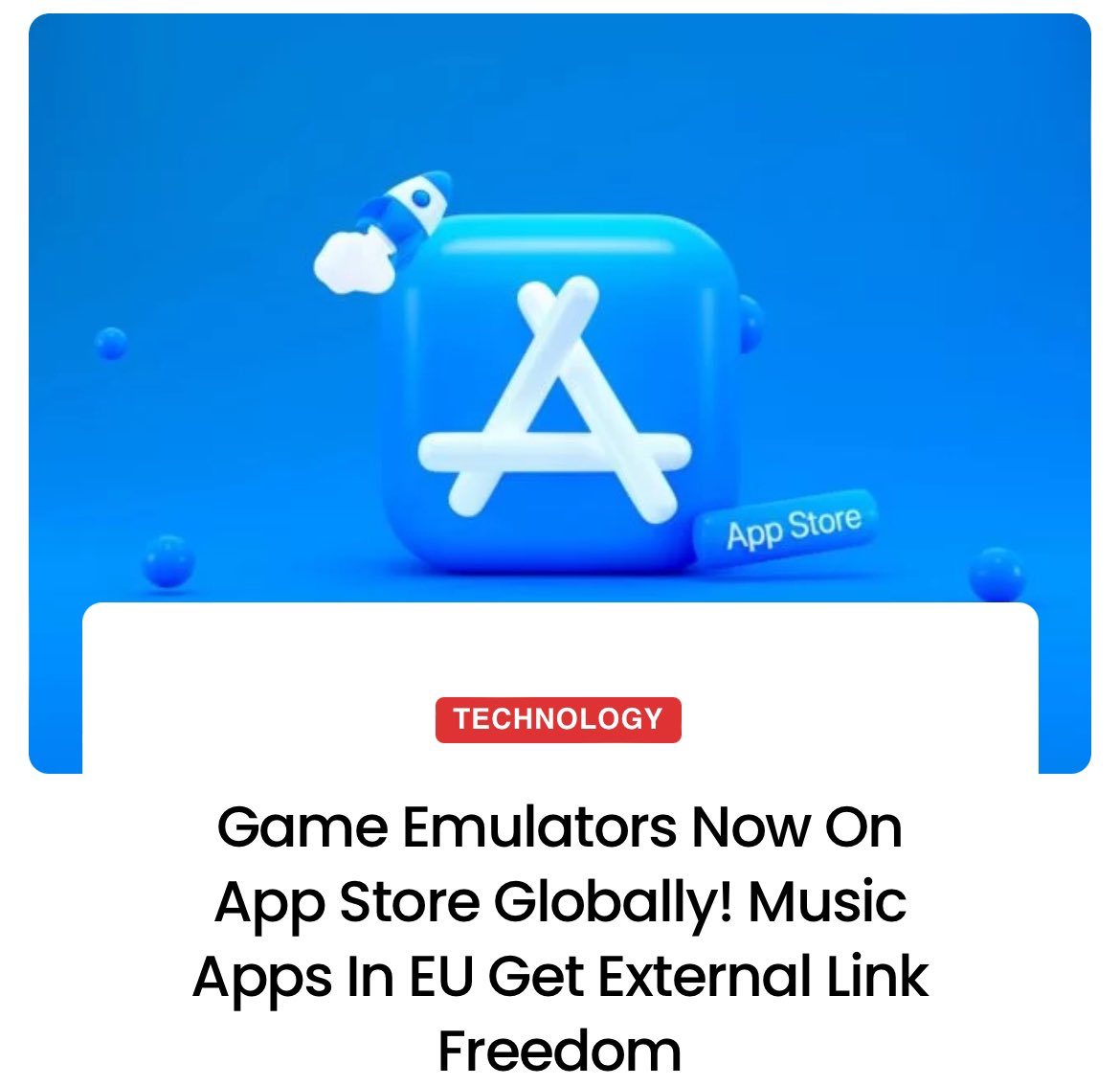 Game Emulators Now On App Store Globally! Music Apps In EU Get External Link Freedom

Link 🔗 [afronomist.com/2024/04/06/gam…].

#AppStore #MusicApp