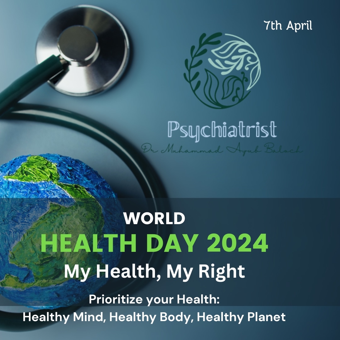 World Health Day 2024 #WorldHealthDay2024 #MyHealthMyRight #MentalHealthAwareness #ChooseHealth