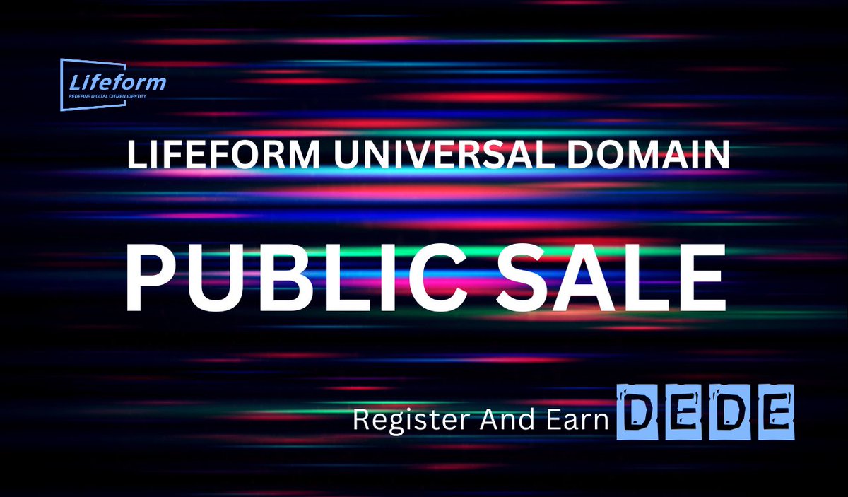 We are pleased to announce the commencement of the Lifeform Universal Domain Public Sale — unrestricted by digit limitations, offering the freedom to choose your unique identifier. The Lifeform Universal Domain Public Sale presents an opportunity to register .btc domains, with