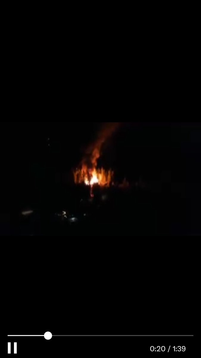 Kamscan's tweet photo. #ClearwaterBC and #BlackpoolBC crews are responding to a fire om Musgrave Rd . Photo submitted https://t.co/TCCL6JkNMp