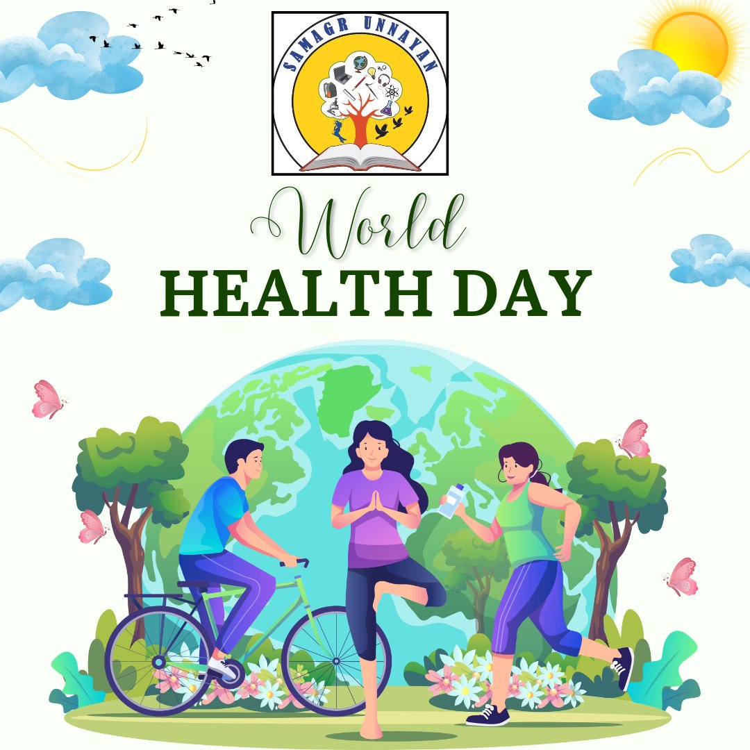 "Take a step towards a healthier world this World Health Day." 
To mark this occasion, the WHO has chosen the theme "My Health, My Right" for World Health Day 2024.
Empower health, empower humanity. 🌍💪
#samagrunnayanfoundation   #incredibleindia #who  #WorldHealthDay
