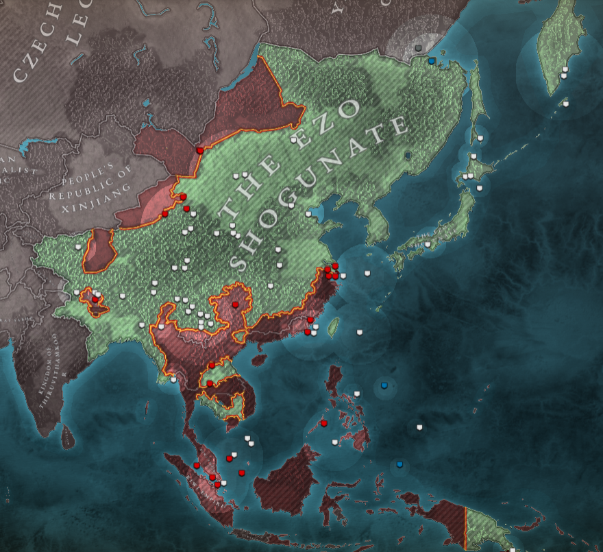 cctwuk's tweet photo. Tibet and the Kiwi Empire from Australia formed an alliance, taking over the entire Southeast Asia. To gain the upper hand, I launched a surprise attack on Tibet's main base while their main forces were attacking southern China, destroying their economy and support.
#IronOrder https://t.co/g8MR20y9le