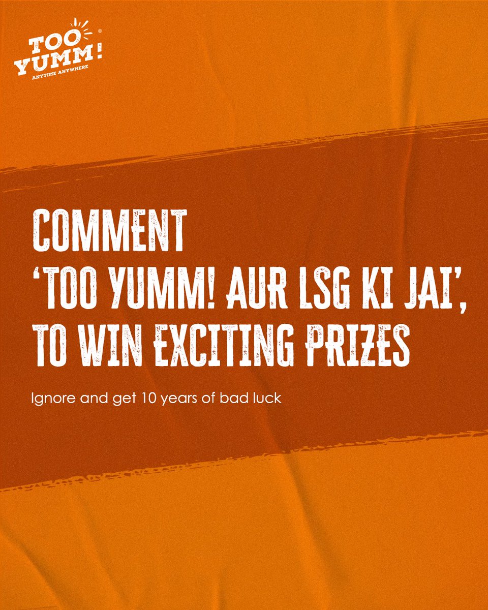 Lagta hai prizes ki barish ho rahi hai yahan 🎁 #TooYumm #TooNahiTohKuchNahi #LucknowSuperGiants #SnackingPartner #Masaledaar #IPL2024 #LSGvsGT