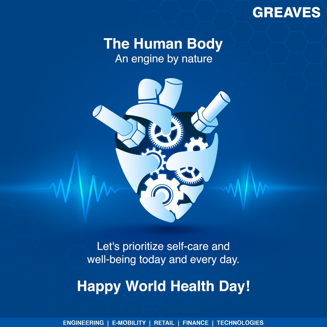 Today, we celebrate the strides we've made and renew our commitment to wellness. May you be healthy & Happy! #GreavesCotton #EmpoweringLives #WorldHealthDay #TopicalSpot