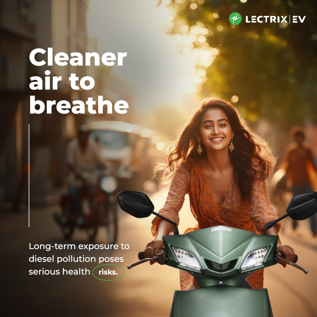 LectrixEV's tweet image. This World Health Day, let’s pledge to make an electric switch to breathe the difference.
#LectrixEV #WorldHealthDay #WorldHealth #Electric