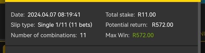 7/49 Gosloto ( Noma ngo R1 nje sibone) 

Closing time 9:25

🧨Copy betslip using the link👉easybet.co.za/share-a-bet/23…

🧨Betcode👉233531 

🧨Promo Code➡️ SURE50
🧨Register➡️ ebpartners.click/o/iBhj2a

   #Easybet  #YellowNation #YellowArmy