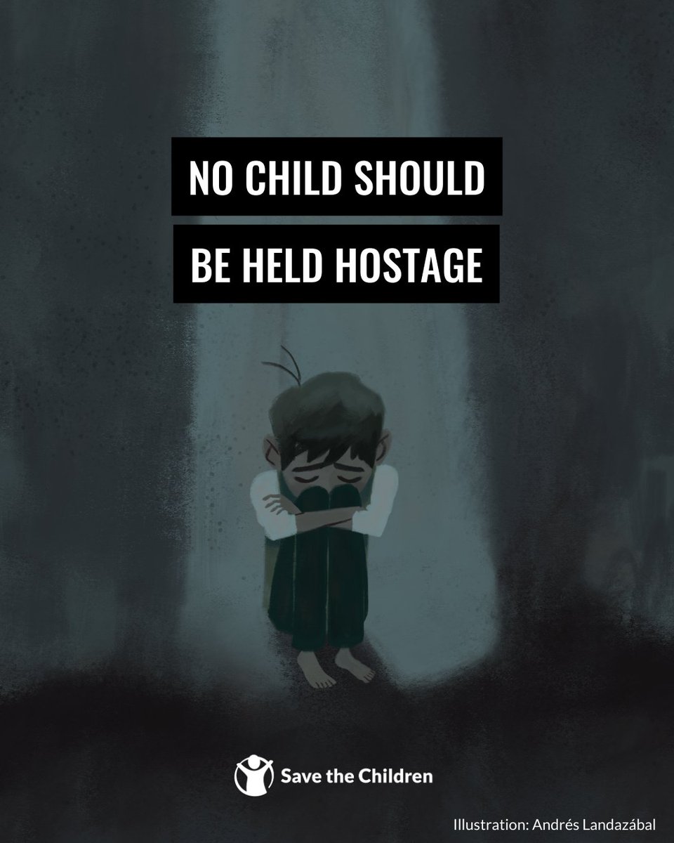 It's six months today since Israeli children were taken hostage amid horrific violence. They must be released immediately and unconditionally. Children should never be held hostage; nor killed or injured in war, they must be protected. Always.