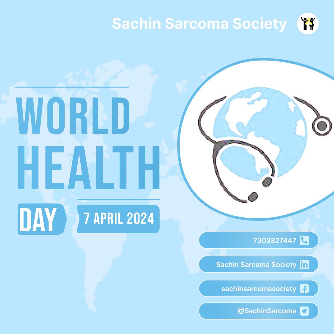 Today is #WorldHealthDay. Eat healthy food, make healthy choices, do exercises to take care of your health as health is the ultimate wealth. #sarcoma #desmoid #GIST