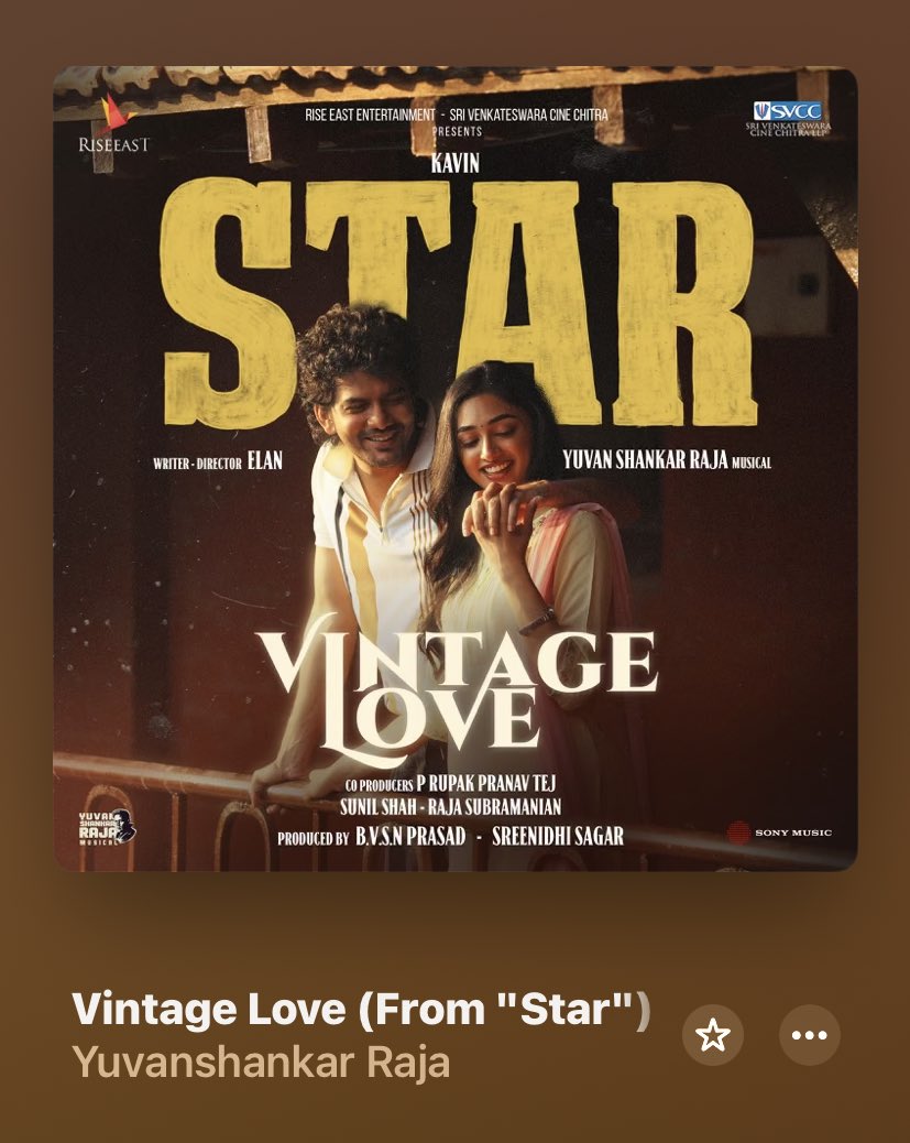 It’s always exciting to have a Yuvan song to wake up to . It’s been quite a few years I had a yuvans song that’s so addictive the way it sounds . Vintage love brings us the yuvans old sounding 🥹. @elann_t is selva for this decade ♥️ Cool suresh mode activated ☑️