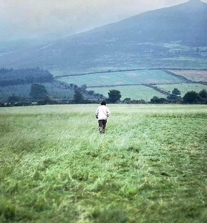 Stanley Kubrick on location in Ireland, Barry Lyndon.