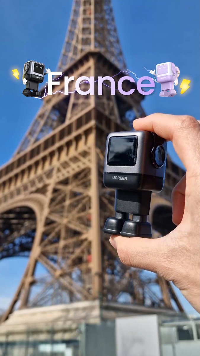 Le chargeur RG est arrivé à la seconde étape de son voyage! #France 😎✈️ Il a exploré les endroits les plus emblématiques de Paris : Montmartre, la tour Eiffel, Bir Hakeim. Grâce à sa recharge rapide, nous avons pu voyager sans encombre, tout en gardant le sourire! 📲📱 Amazon…